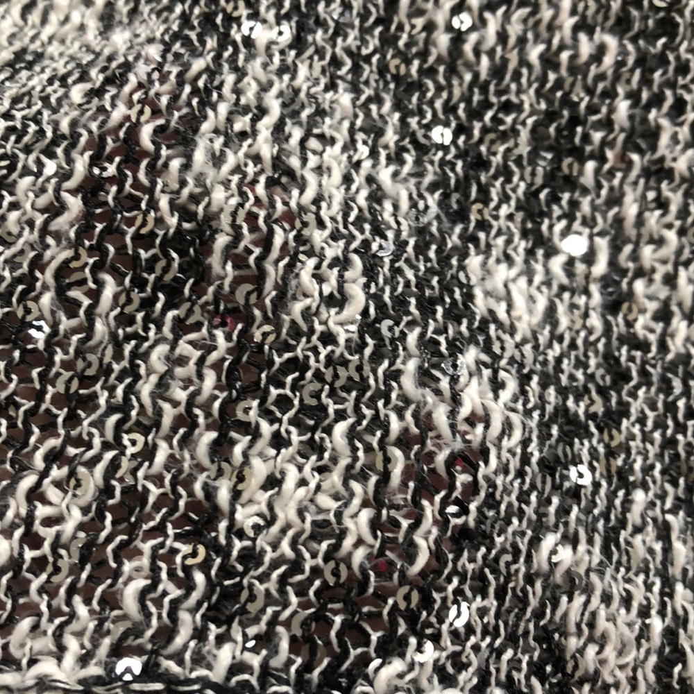 Slouchy Sweater w/ Silver Sequins ✨ - Picture 3 of 3